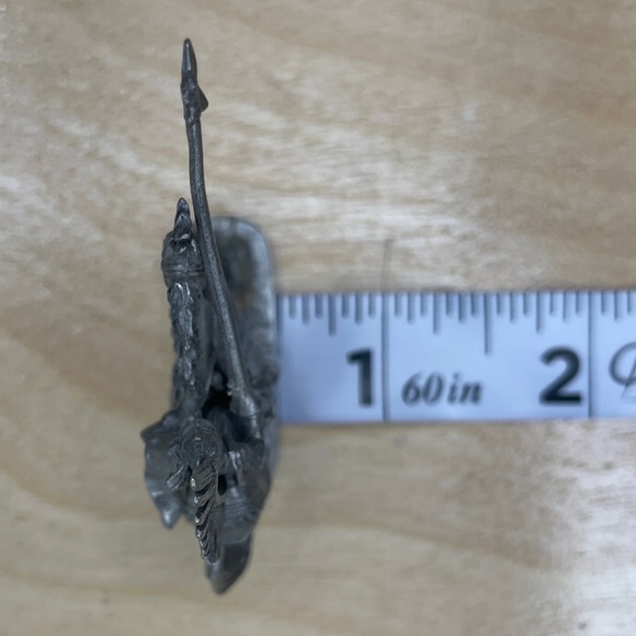 Vintage Ral Partha Pewter Mounted Lance Knight PP 660 - Picture 9 of 9